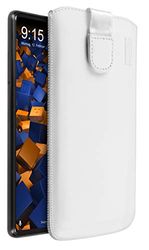 mumbi etui skórzane kompatybilne z Xiaomi Mi MIX 2, skórzane etui, białe
