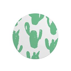 Questo Casa, Rund musmatta med digitalt tryck, halkfri baksida, för kontor och hem, diameter: 22 cm