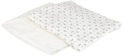 Chicco Hoeslaken met elastische hoeken, compatibel met Next2Me, 2 stuks, 50 x 83 cm, 100% katoen, 2 hoeslakens met elastische hoeken, accessoires voor pasgeborenen 0+ - Panda