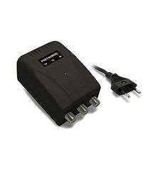 Metronic Fonte de alimentação para amplificadores de antena, cor preta, 495042