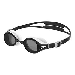 Speedo Unisex – ungdom hydropure Junior skyddsglasögon, svart/vit/rök, en storlek