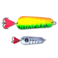 Zebco Trophy Z-Ace - Esca da pesca per luccio ondulato con punto di anbis, esca rossa sul gancio da pesca Drilling, accessorio per la pesca, 25 g