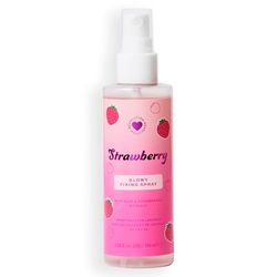 I Heart Revolution Strawberry Glow Fixing Spray, Spray Fixateur Éclat Scintillant, Vegan & Cruelty-Free, 100ml