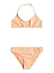 Roxy Girls Basic Active Tri Bra Bikini Set, Pink, 12 Years EU