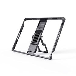 Accsoon iPad Power Cage PRO met dempingstandaard/batterijhouder voor 12" iPad Pro 3e, 4e + 5e generatie, ingebouwde batterijbescherming, sterk aluminium van luchtvaart, extra koude schoensteunen.