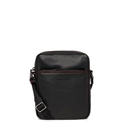 Lancaster Soft Vintage Homme, Bolso para Hombre, Noir_Rouge, Talla única