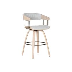 SILLA MADERA POLIESTER 51X55X76,5 GRIS