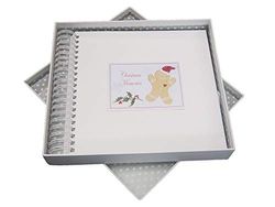 witte katoenen kaarten XG2 Kerstherinneringen Gingerbread Man Spiraal Bound Memory Book