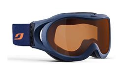 Julbo Astro Masque de Ski Garçon, Bleu Sombre/Orange