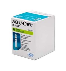 Roche Diabetes Accu-Chek Instant® Blood Sugar Test Strips - 25 Pieces