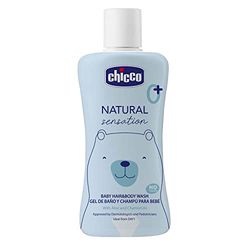 CHICCO Bagno Shampoo Senza Lacrime Natural Sensation, con Aloe e Camomilla, per la Pelle Sensibile del Bambino, Delicato, Formato da 200 ml