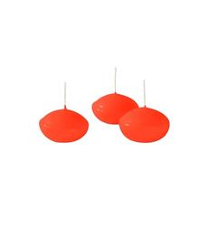 Bougies flottantes diamètre 4,5 cm hauteur 2,7 cm - 20 pièces - Couleur citrouille - Cereria Di Giorgio