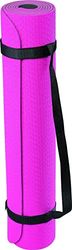 Deuser Unisex – yogamat voor volwassenen TPE, roze/grijs, 183 x 61 cm