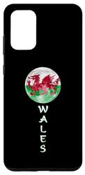 Coque pour Galaxy S20+ Drapeau du Pays de Galles UK Moon Pride Pays de Galles Cadeaux d'amour Souvenir du Pays de Galles