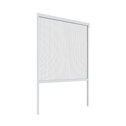 Windhager Basic 04503 Moustiquaire pour fenêtre roulante en PVC Blanc 130 x 160 cm