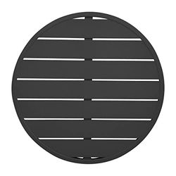 Bolero Aluminium Round Table Top Black 580mm - Indoor and Outdoor use for Garden, Pubs, Restaurants FX039
