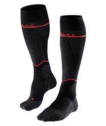 FALKE Sk4 Energizing Light W Kh Lana Filo Funzionale Con Compressione, Calzini da sci Donna, Nero Black-Mix 3010, 35-36