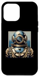 Carcasa para iPhone 15 Plus Traje de buceo vintage