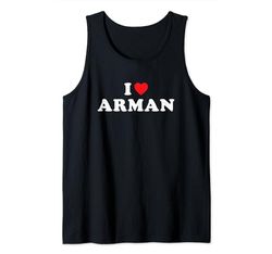 Regalo per il nome di Arman, I Heart Arman I Love Arman Canotta