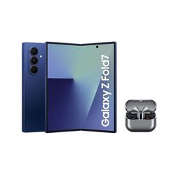 Samsung Galaxy Z Fold7 AI Phone, Thin and Light Foldable Design, Large Screen, 200MP Camera, 1TB Storage, 12GB Memory, 4400 mAh Battery, Blue Shadow, 3 Year Extended Warranty (UK Version)