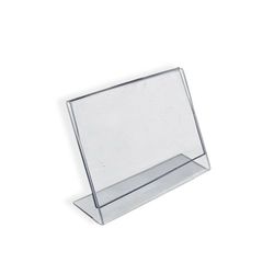 Azar 112742 horizontal inclinée, EN FORME 7,6 cm Largeur 5,1 cm de hauteur en acrylique support de panneaux, Lot de 10