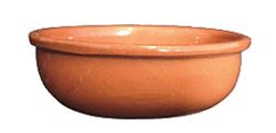 TEGAMINI GRANDI (SET 8 PEZZI) IN TERRACOTTA. DIAMETRO CM. 15, ALTEZZA CM. 5. TEGAME IN TERRACOTTA PER IL FORNO FATTO A MANO CON CRISTALLINA MADE IN ITALY