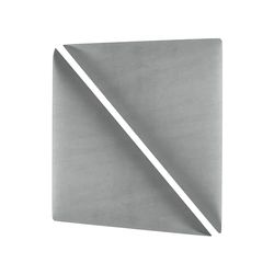 mollis homelike interiors Piastra Imbottita Triangolare, Schiuma, Grigio, 30 x 30 cm, Dreieckig