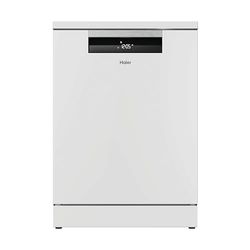 Haier, Pro Shine Series 7 XF 4A4M0W-80 Free Standing Full Size Dishwasher, 14 Place Settings, White, A Rated