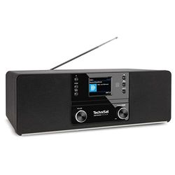TechniSat DIGITRADIO 370 CD BT - Radio numérique stéréo (Dab+, FM, Lecteur CD, Bluetooth, écran Couleur, USB, AUX, Prise Casque, Installation compacte, réveil, 10 Watts, télécommande) Noir
