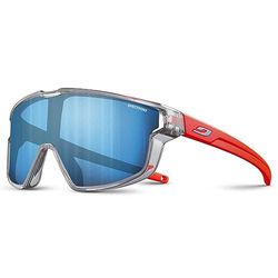 Julbo Fury Mini-zonnebril, uniseks, voor volwassenen, Translu grijs glanzend/neonoranje mat, one size