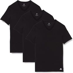 Adidas Sports Underwea Män Multipack V-Neck T (3-pack) Baselayerskjorta, svart, L