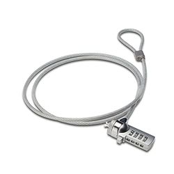 ACT Laptop Slot 1.5m, Draagbare Anti-Diefstalkabel, 4-Cijferig Combinatieslot, Voor Laptop En Pc - AC9015