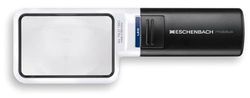 Eschenbach LED 4x (75mm x 50mm) Lupas de bolsillo con luz