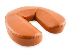QUIRUMED Cuscino facciale, a forma di ferro di cavallo, 29 x 27 x 7 cm, colore arancione, imbottitura in schiuma, per Yoga, per Fitness, per Massaggio