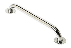 Homecraft Ringwood Grab Rail, Steel Safety Support Rail, Home Assist Handle for Bathtub, Shower, and Steps, Indoor/Outdoor Use, Easy Grip, Chrome Finish, 457 mm (Eligible for VAT relief in the UK)