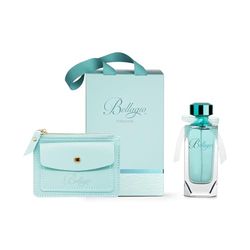 BELLAGIO | Turquoise, Confezione Regalo, Profumo Donna da 100 ml + Porta Monete, con Fragranza Fruttata