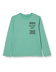 United Colors of Benetton T-shirt met lange mouwen voor jongens, donkergroen 283, 150 cm