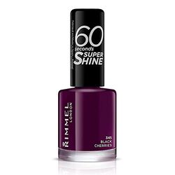 Rimmel 60 Seconds Super Shine, 345-Black Cherries, 8ml