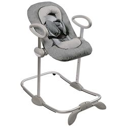 BÉABA Up & Down III, rede para bebés e crianças, altura ajustável, função de baloiço e 4 alturas diferentes, unissexo para crianças, ergonómica e segura, cinzento