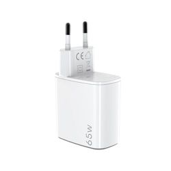 Celly, Caricatore USB-C con Cavo USB-C di 2m Incluso, Caricabatterie Portatile da 65W con Tecnologia GaN, Compatibile con Vari Modelli dei Maggiori Produttori