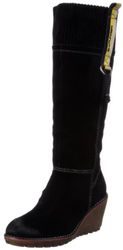 s.Oliver Casual 5-5-26604-29 - Botas Fashion de Ante para Mujer, Color Negro, Talla 42