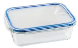 Telo ermetico rettangolare da 630 ml, in vetro resistente, ideale per conservare gli alimenti e conservare la freschezza.