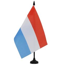 AZ FLAG Bandera de Mesa de Luxemburgo 21x14cm - BANDERINA de DESPACHO LUXEMBURGUESA 14 x 21 cm