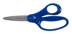 Fiskars Forbici per Bambini da 8 a 11 Anni, Per Destrimani, Lunghezza: 15 cm, Blu, 1067849