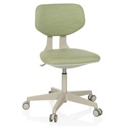 hjh OFFICE Chaise pivotante pour Enfants avec Dossier réglable en Hauteur Kid Classic Chaise de Bureau évolutive pour Enfants de 6 à 12 Ans, Vert
