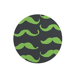 Questo Casa, Round Digital Printed Mouse Pad, Non-Slip Base, for Office and Home, Diameter:22cm