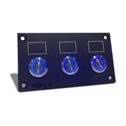 DISEÑOS Y TECNOLOGIA, S.A. Nuevo 2024-PLACA MONTADA met 2 drukknopen + 1 INTERRUPTOR, NPE-719 Other, meerkleurig, eenheidsmaat