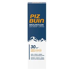 Piz Buin, Mountain, Crema solare e balsamo labbra con protezione solare SPF 30, 20 ml