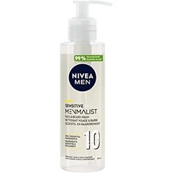 NIVEA MEN MENMALIST Gel detergente viso e barba (1 x 200 ml), detergente 2 in 1 con formula corta e biodegradabile, cura uomo adatta a tutti i tipi di pelle