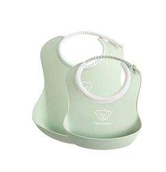 BabyBjörn Feeding Bib Set, 2 stuks, Poeder Groen
